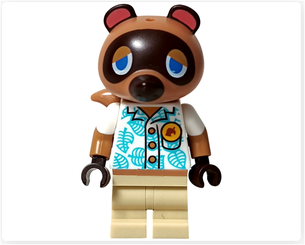 レゴ どうぶつの森 30731 たぬきちと空飛ぶプレゼント たぬきち ミニフィグ 正面