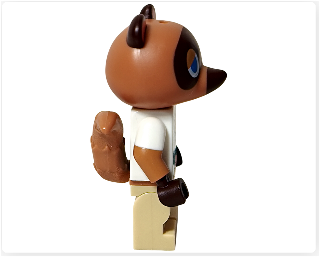 レゴ 30731 たぬきちと空飛ぶプレゼント たぬきち ミニフィグ 右側面 しっぽ付き