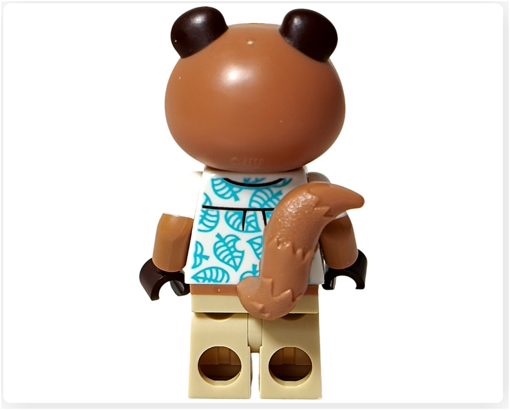 レゴ 30731 たぬきちと空飛ぶプレゼント たぬきち ミニフィグ 背面 シャツ背面プリント