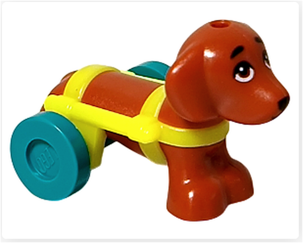 レゴ 41727 ワンちゃんレスキューセンター 犬 ピクルス 補助輪付き 正面