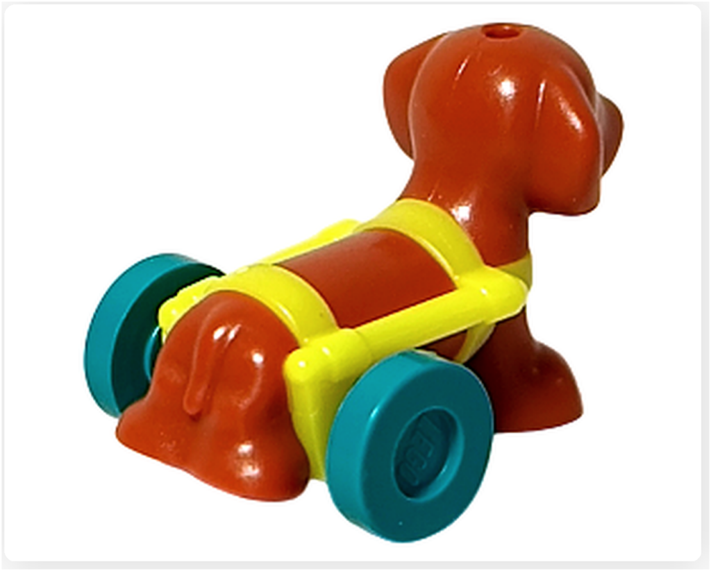 レゴ 41727 ワンちゃんレスキューセンター 犬 ピクルス 補助輪付き 背面