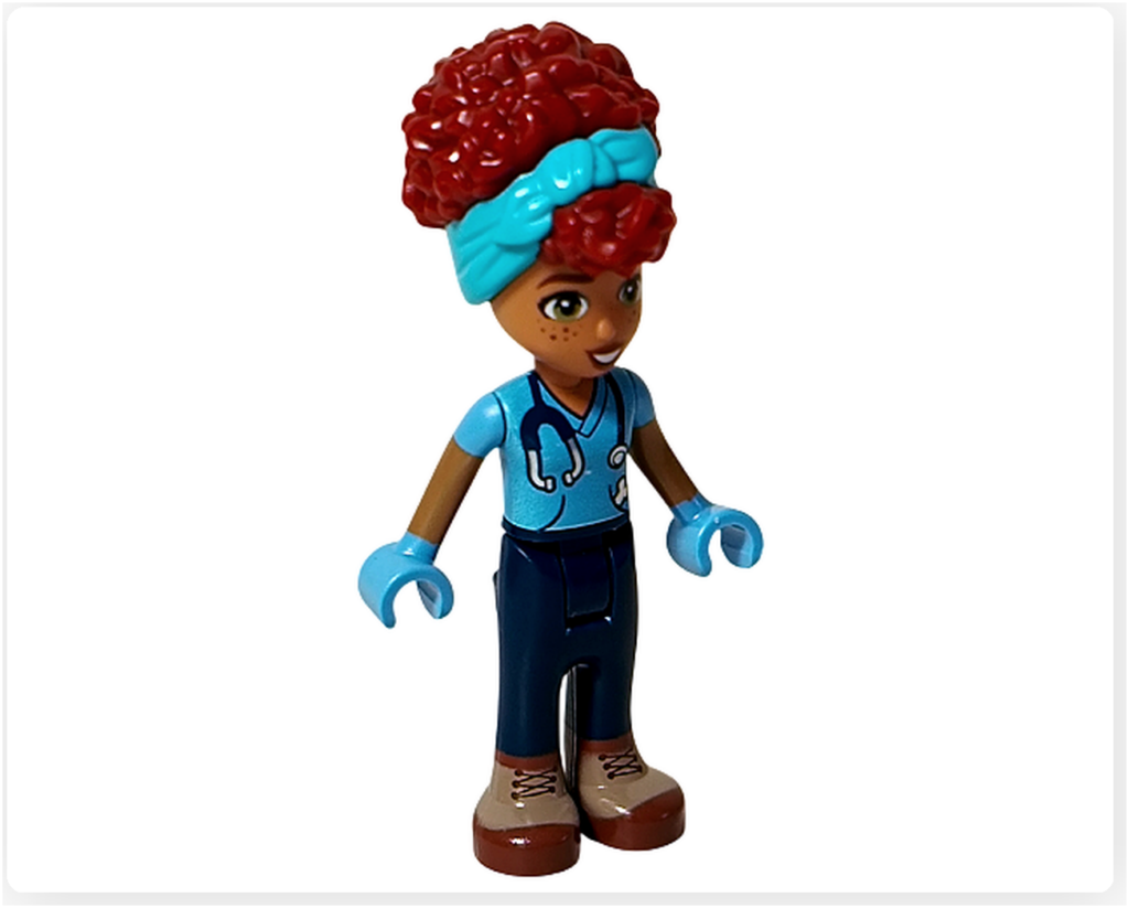 レゴ フレンズ 41727 ワンちゃんレスキューセンター ミニドール ガブリエラ 正面 全身の衣装と表情