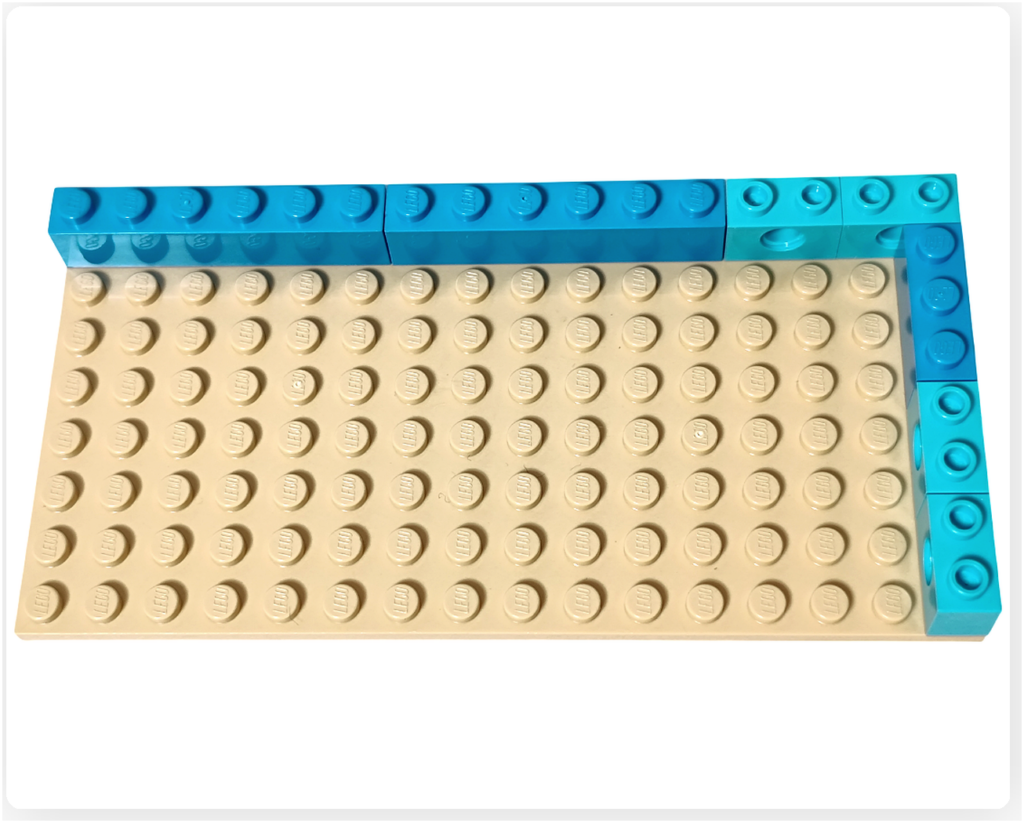 レゴ 41727 ワンちゃんレスキューセンター センター1階の床 ベース 外周フレームと基礎プレートの配置