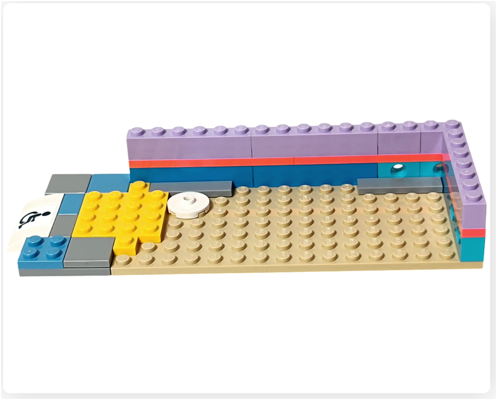 レゴ 41727 ワンちゃんレスキューセンター 1階 床と壁の立ち上げ 基礎構造の組立