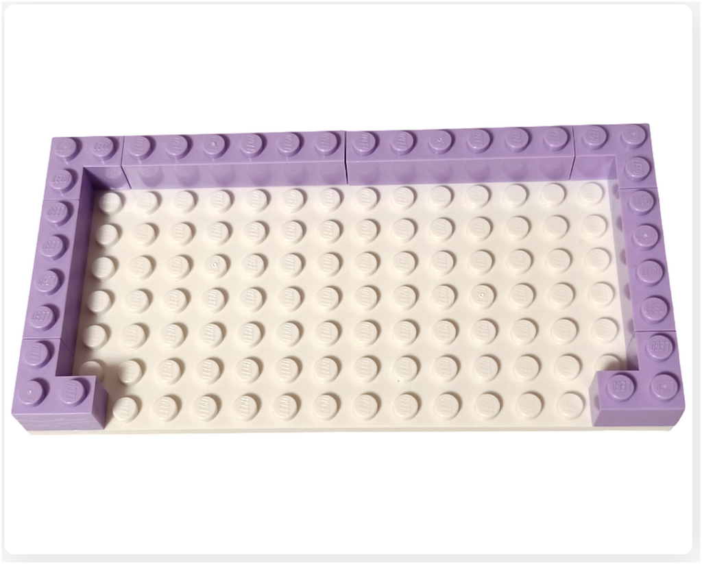 レゴ 41727 ワンちゃんレスキューセンター センター2階 床 外周壁ラインの基礎プレート構造