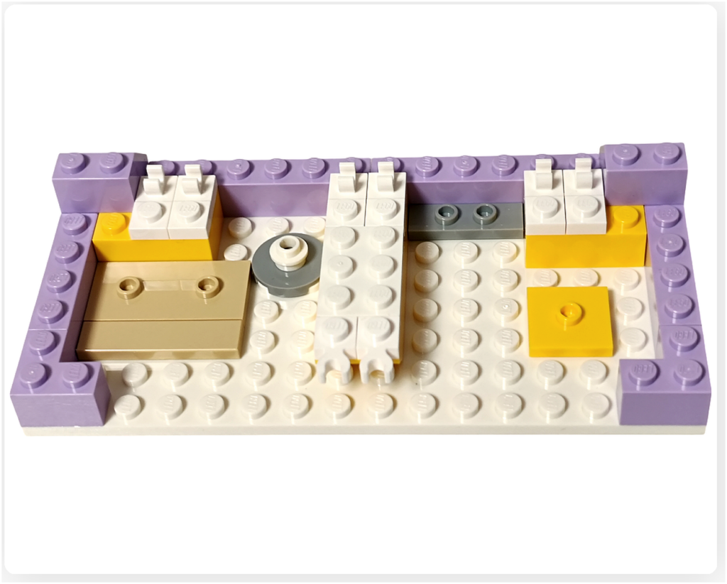 レゴ 41727 ワンちゃんレスキューセンター 2階 内装ベース 診察スペースの配置