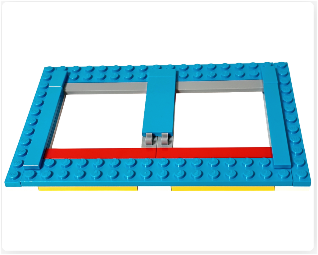 レゴ 41727 ワンちゃんレスキューセンター 屋根ベース 支柱追加 屋根構造の補強と全体フレームの完成