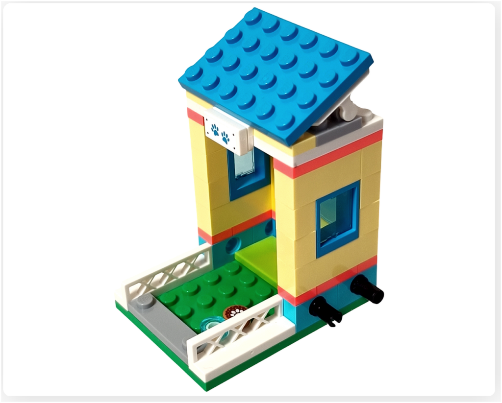 レゴ 41727 ワンちゃんレスキューセンター 建物 屋根 取り付け
