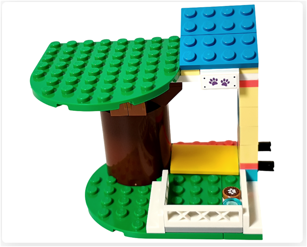 レゴ 41727 ワンちゃんレスキューセンター 屋外スペース 大きな木 建物連結