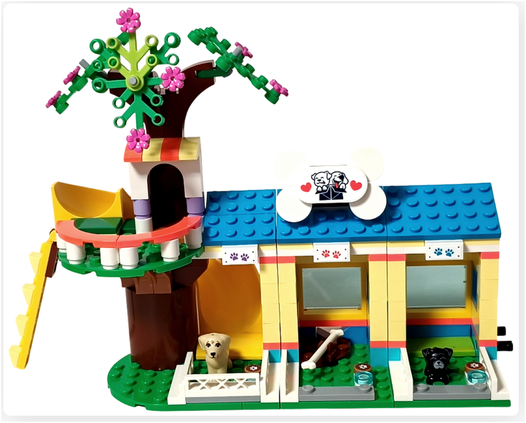 レゴ フレンズ 41727 ワンちゃんレスキューセンター 屋外スペース 全体 レイアウト