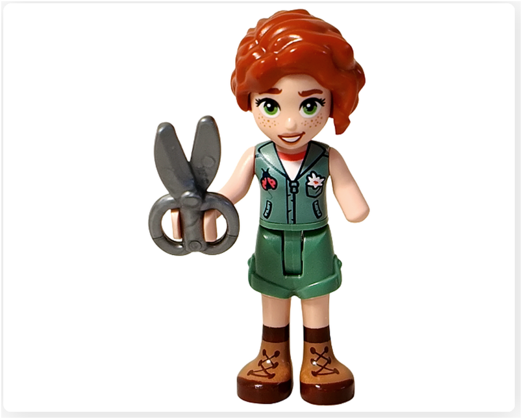 レゴ 41727 ワンちゃんレスキューセンター ミニドール オータム ハサミを持つトリミングシーン