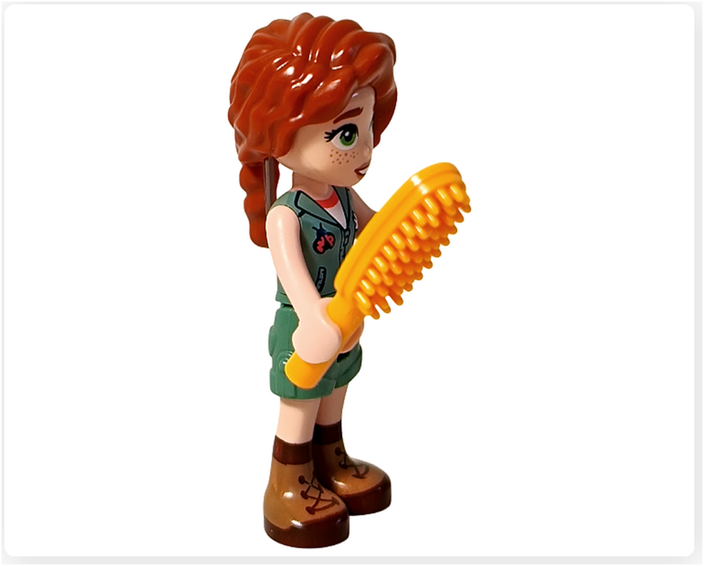 レゴ 41727 ワンちゃんレスキューセンター ミニドール オータム ブラシを持つケアシーン