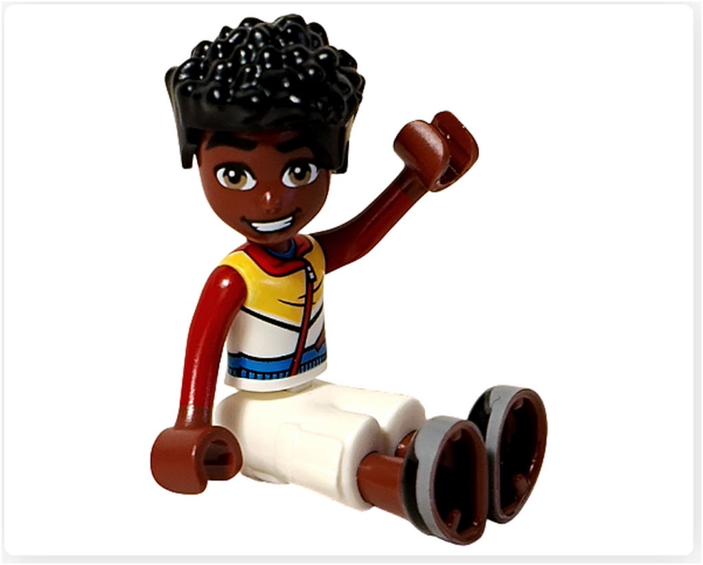 レゴ 41727 ワンちゃんレスキューセンター ミニドール ザック 座りポーズ 手を上げた姿