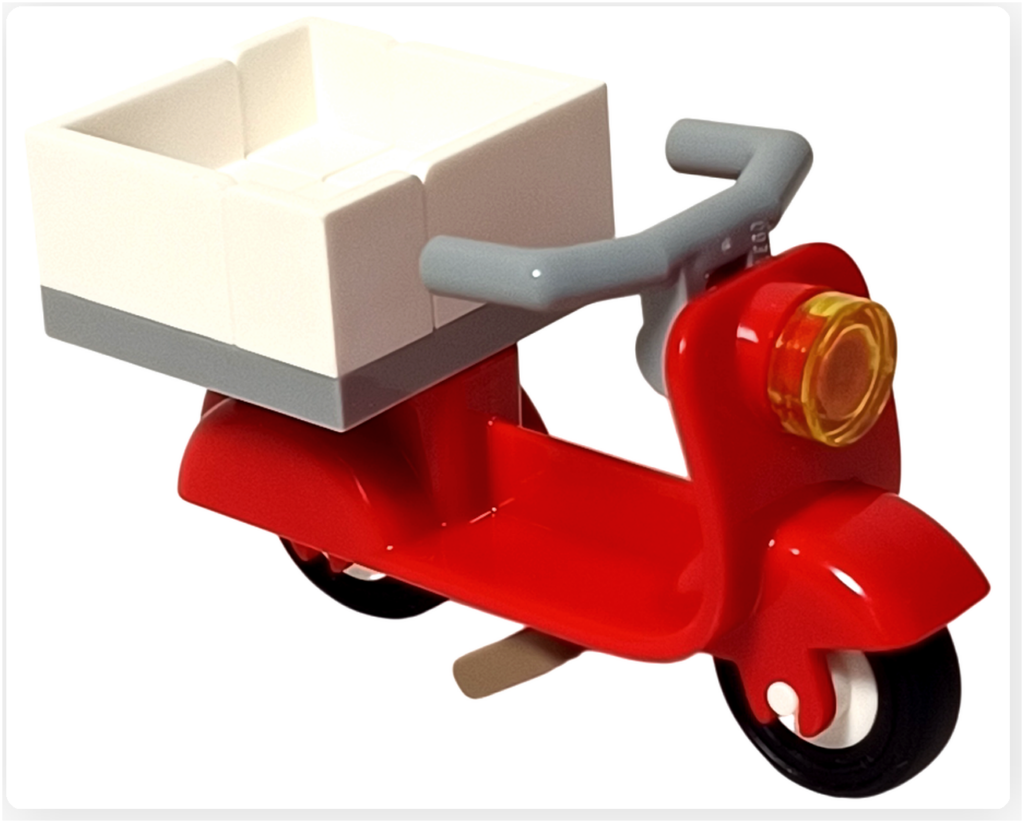 レゴ 41092 ピザショップ 配達スクーター 荷台つき 正面