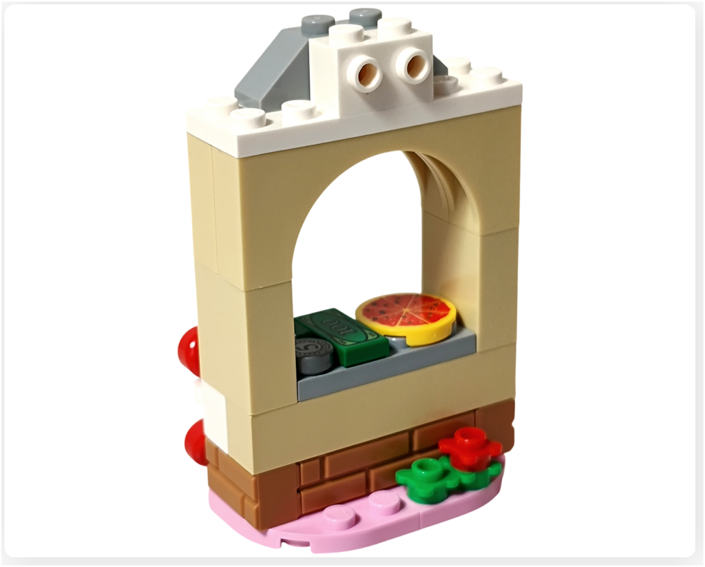レゴ 41092 ピザショップ ピザショップ 建物 屋根途中