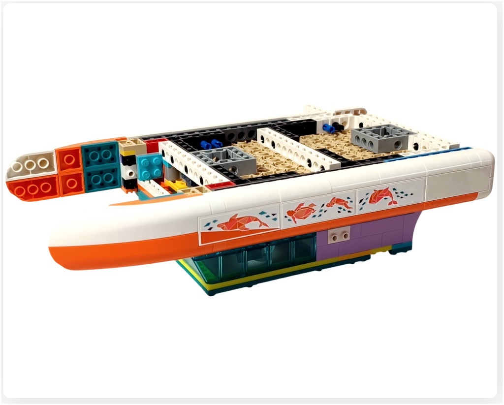 レゴ 41734 海のレスキューボート 船底 フロートパーツ 双胴構造 組立