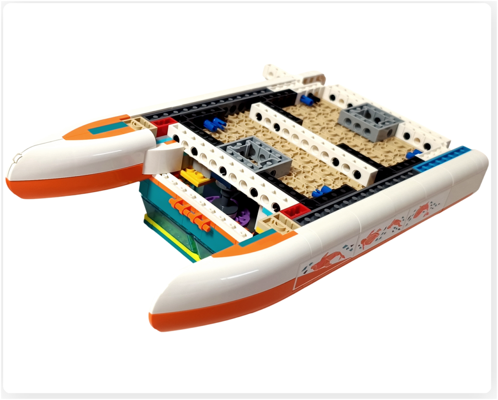 レゴ 41734 海のレスキューボート 双胴船体 船底 完成