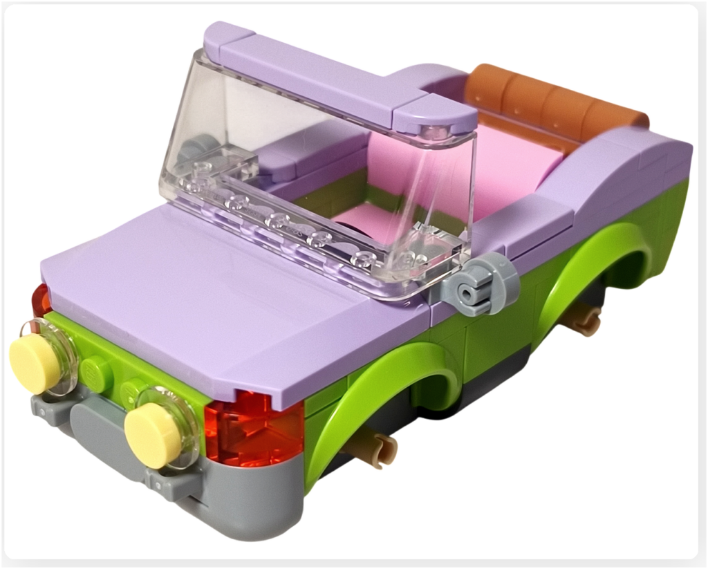 レゴ 42695 馬の親子とトレーラー 車 フロント完成 ヘッドライト グリル