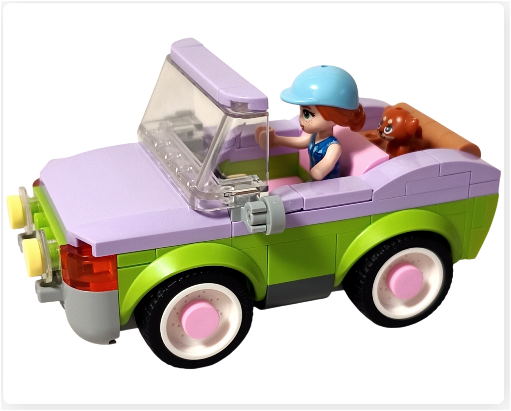 レゴ 42695 馬の親子とトレーラー 1袋目完成 車 オータム アイラ 搭乗
