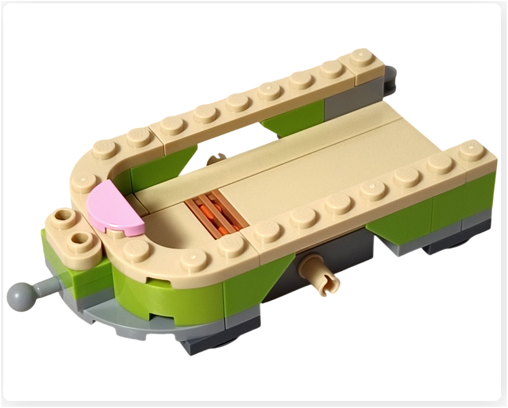 レゴ 42695 馬の親子とトレーラー トレーラー 連結ボール フロント 完成