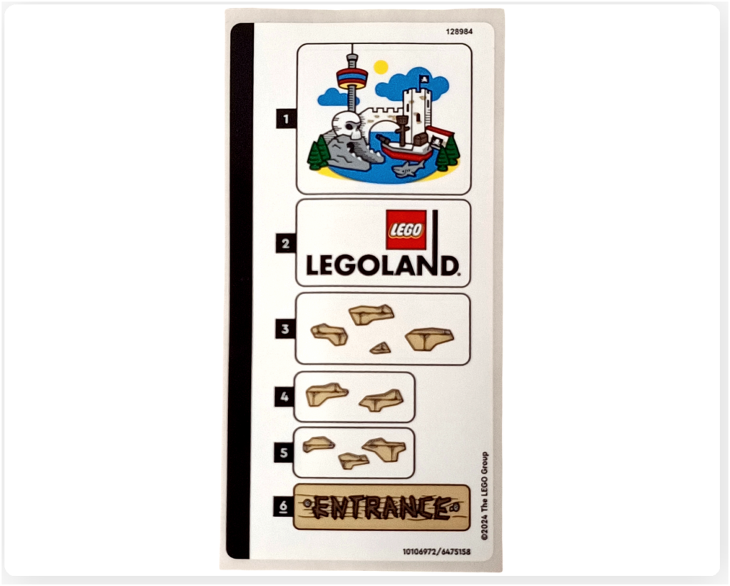 レゴ 40710 パイレーツ スプラッシュ バトル ステッカー LEGOLANDロゴ 看板 パーツ装飾