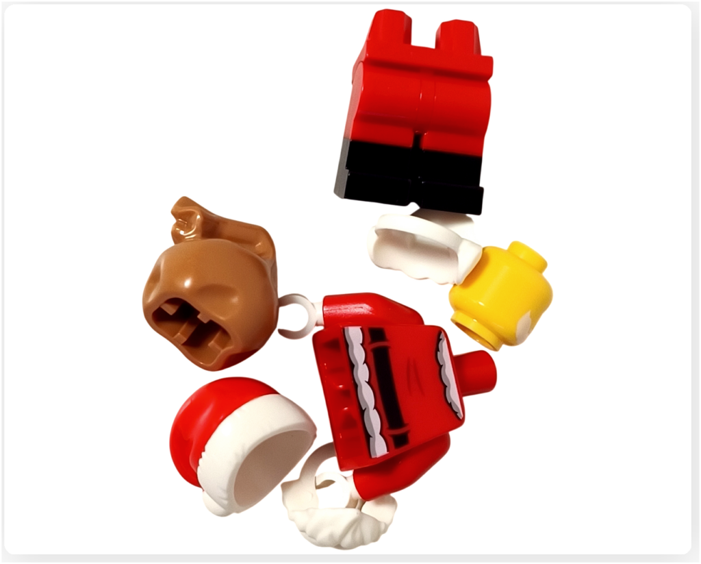 レゴ 60381 シティ アドベントカレンダー 2023 サンタクロースのミニフィギュアパーツ一覧 プレゼント袋付き