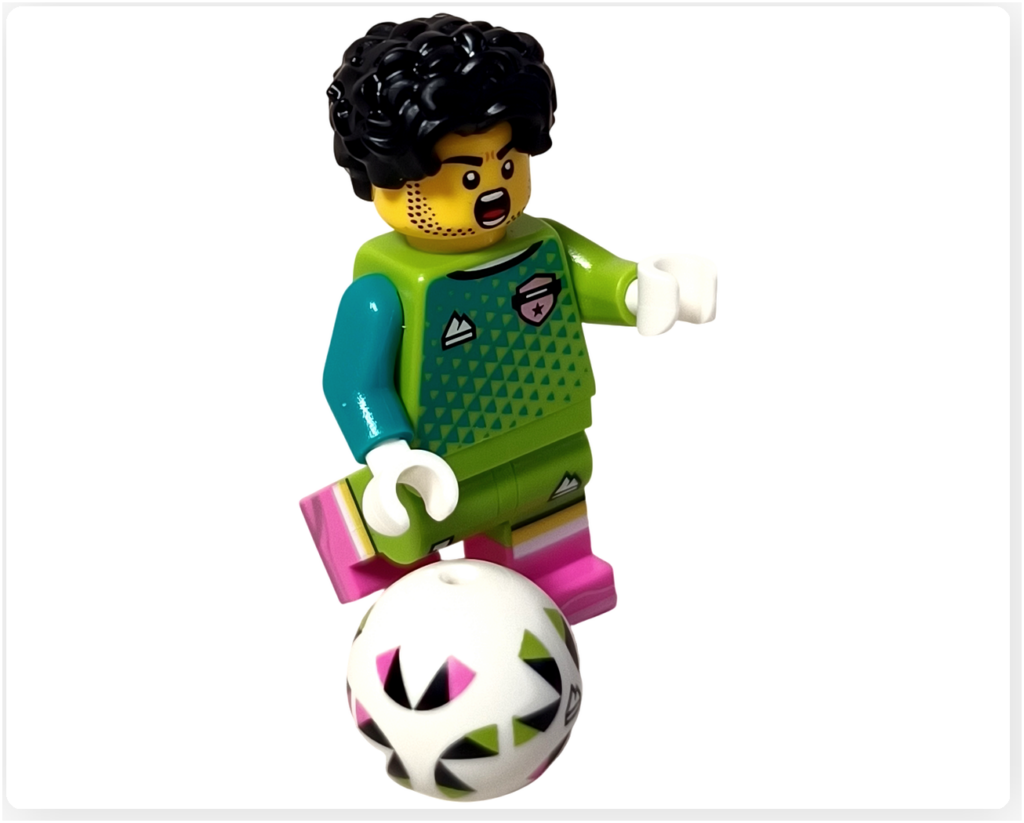 レゴ 71052ミニフィギュアシリーズ29 サッカーのゴールキーパー ボールキックシーン