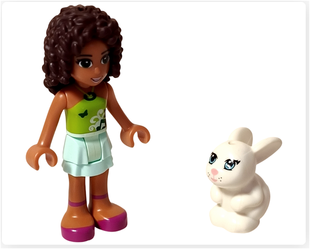 レゴ 3938 バニーガーデン アンドレアとジャズ 初期フレンズのミニドールとウサギフィギュア