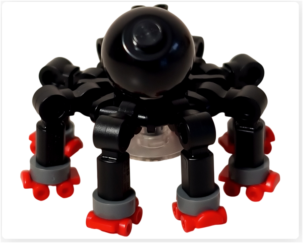 レゴ 76463 ホグワーツ城：医務室 黒い蜘蛛モデル 背面 ローラースケート風パーツ