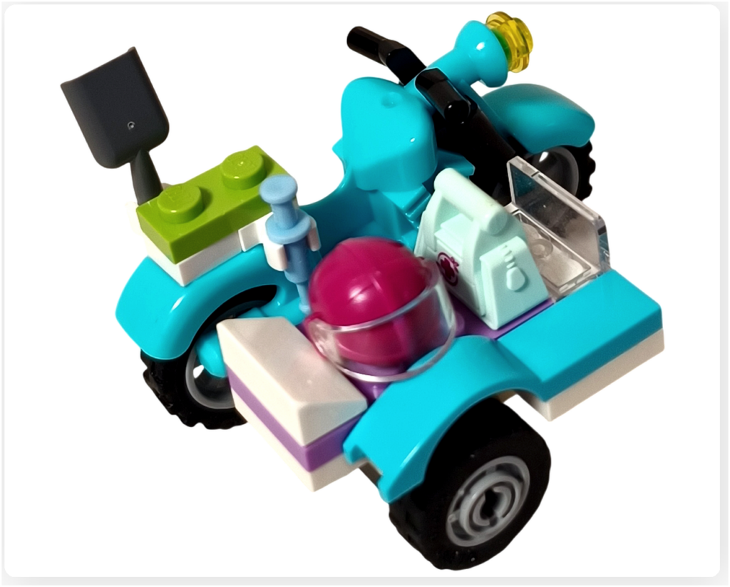 レゴ 41032 エキゾチックジャングル レスキューバイクとサイドカーを接続