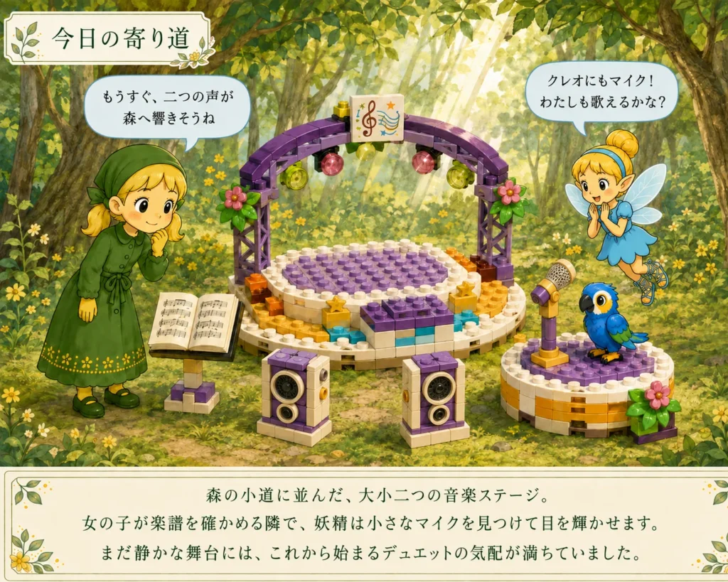 レゴ 41309 アンドレアのミュージックステージ 2つの舞台とマイクを見つける女の子と妖精の今日の寄り道