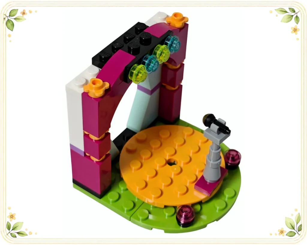レゴ 41309 アンドレアのミュージックステージ マイクスタンドとライトを取り付けたメインステージ