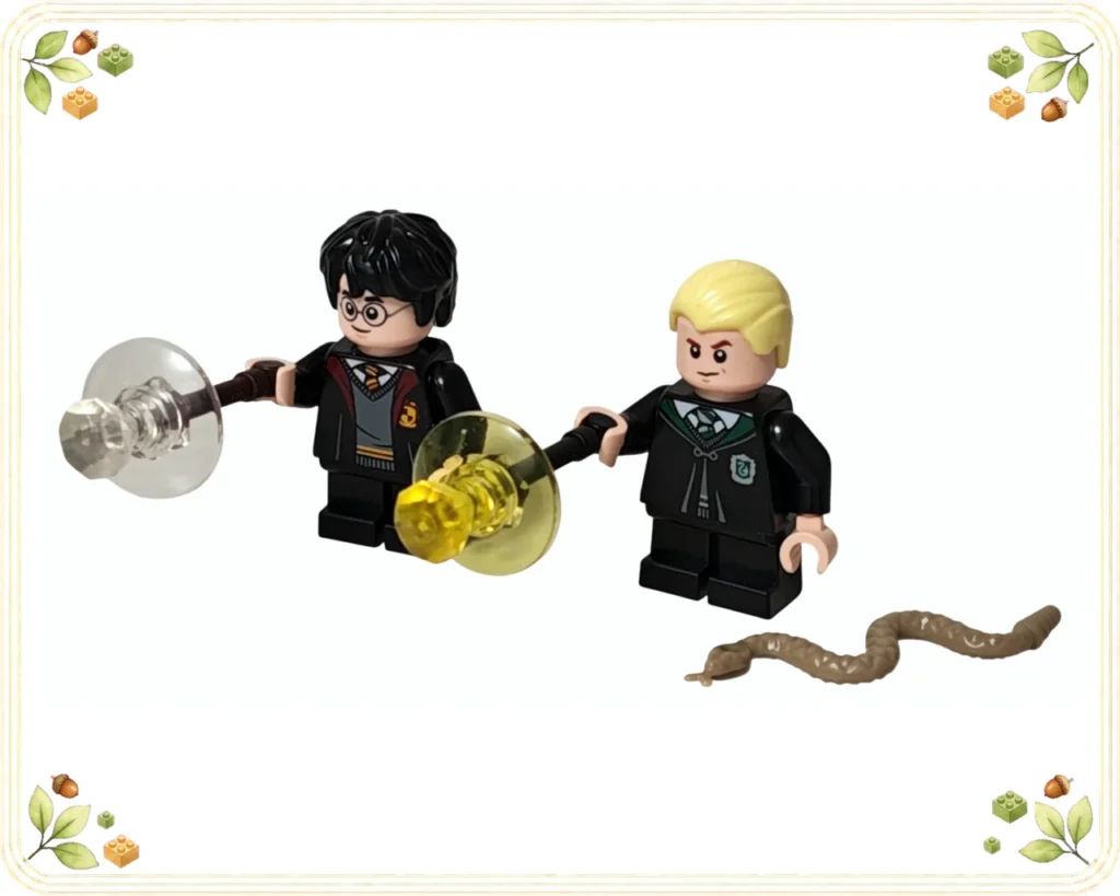 レゴ 76441 ホグワーツ城：決闘クラブ ハリー・ポッターとドラコ・マルフォイ、蛇、2色の魔術エフェクト