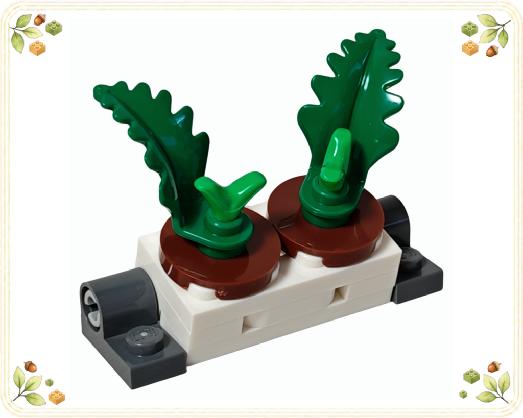 レゴ 76459 ハグリッド&ハリーのプリベット通りの脱出劇 道路へ取り付ける二つの鉢植えユニット
