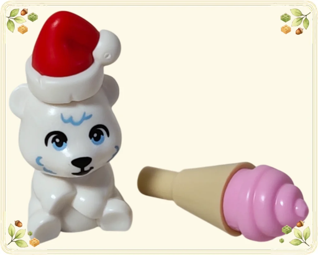 レゴ 42698 レゴフレンズ アドベントカレンダー2026 サンタ帽をかぶったホッキョクグマとピンクのアイスクリーム